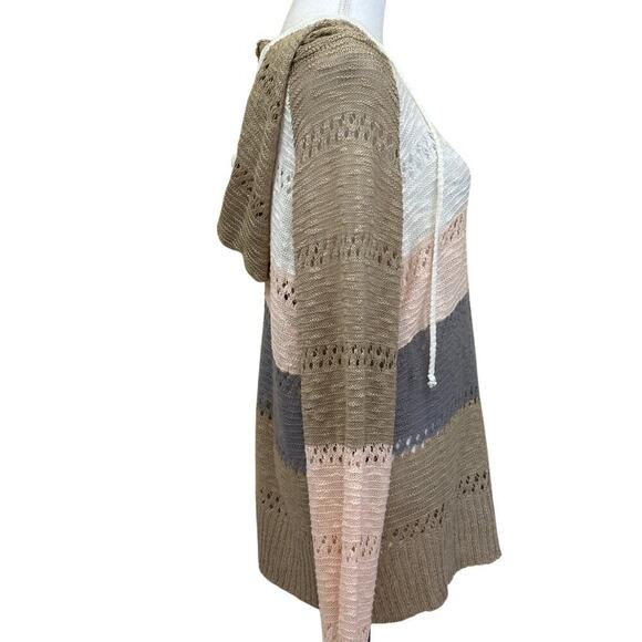 Bibi striped hoodie/sweater, XL, coastal, vacation, beach, effortless, travel - Picture 2 of 6